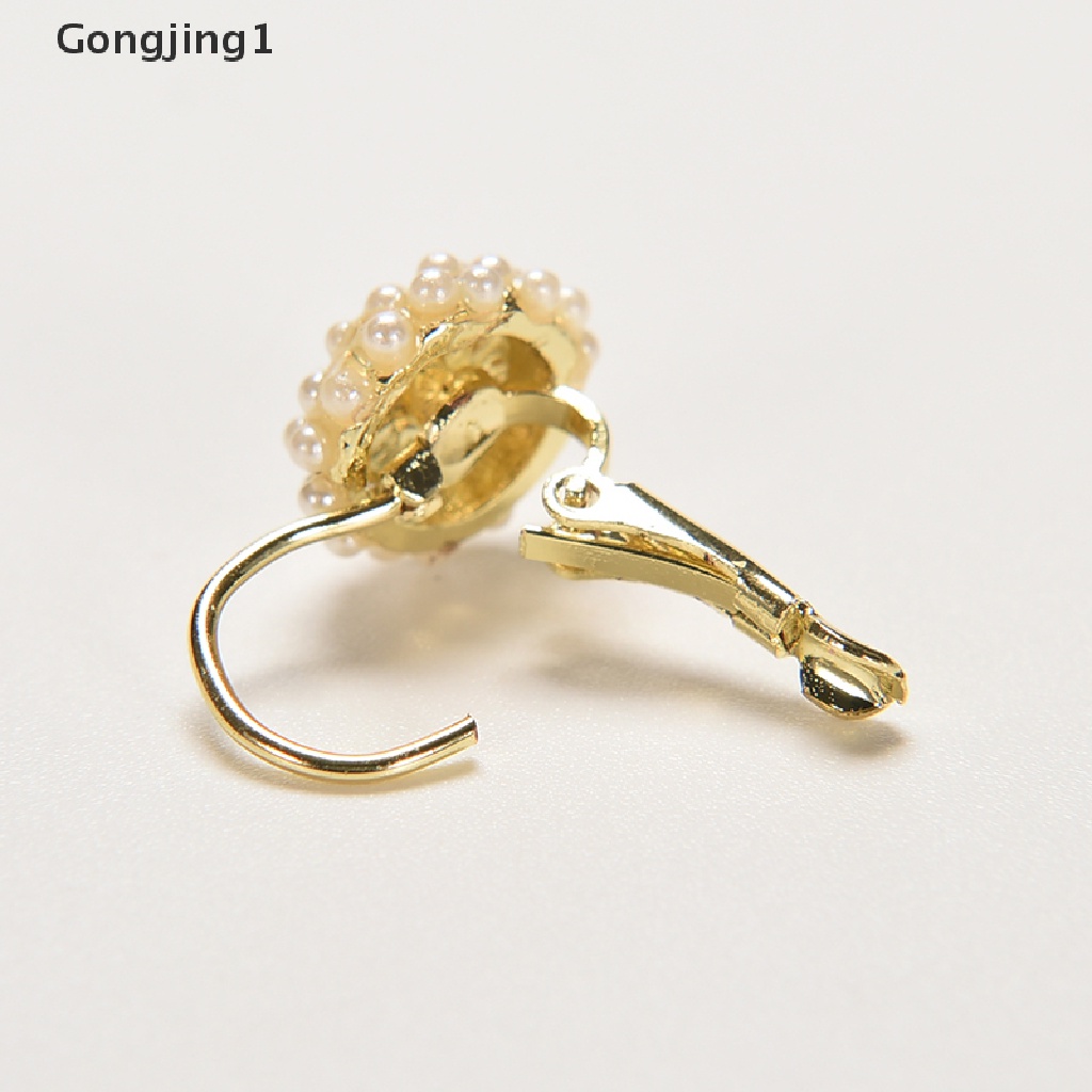 Gongjing1 Kalung Rantai Lapis Emas Dengan Liontin Mutiara Untuk Wanita