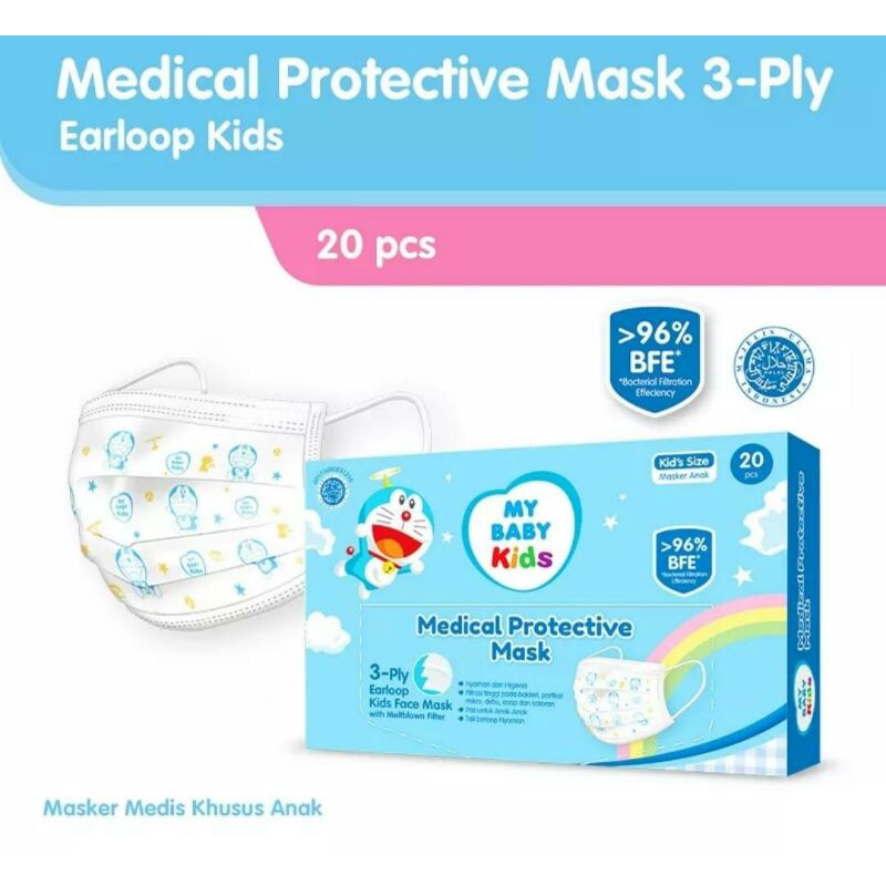 MY BABY Kids Medical Protective Mask isi 20 pcs