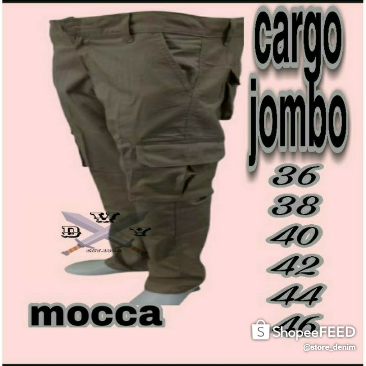 BIG SIZE/celana cargo panjang pria big size/celana cargo panjang warna abu big size/celana pria big