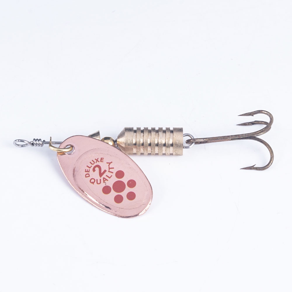 Hengjia 5pcs/lot Umpan Pancing Sendok Spinnerbait Sequin Imitasi 5 Warna Fishing Lure 6.7cm / 7.3g Metal Bait Tackle