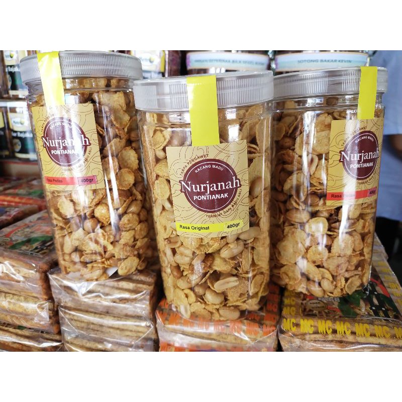 

Kacang Madu 400gr NURJANAH Original dan Pedas