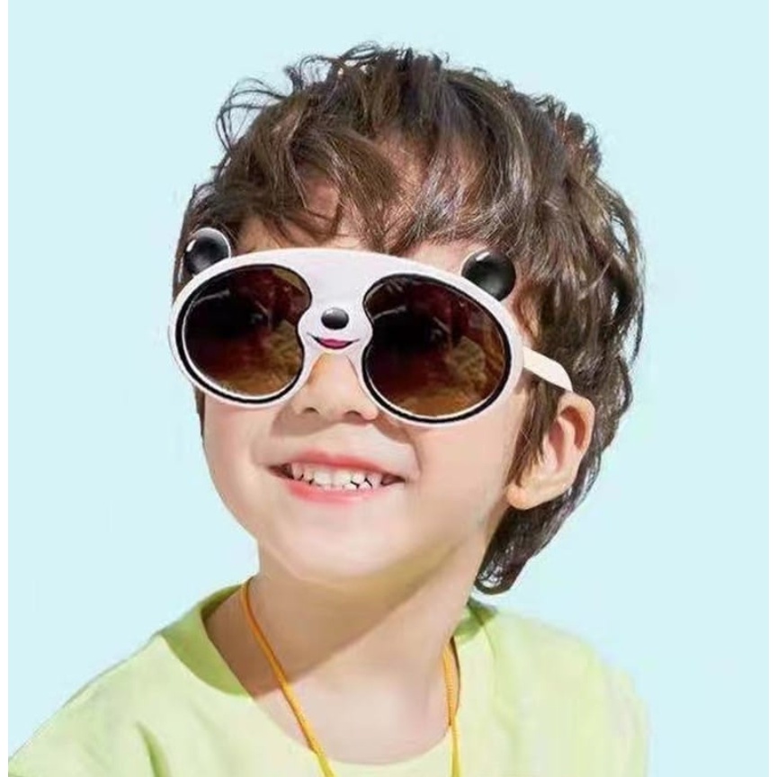 Kacamata Polarized Hitam Anak Model Panda New Trend / Fashion Kacamata Anak Terbaru Model Panda