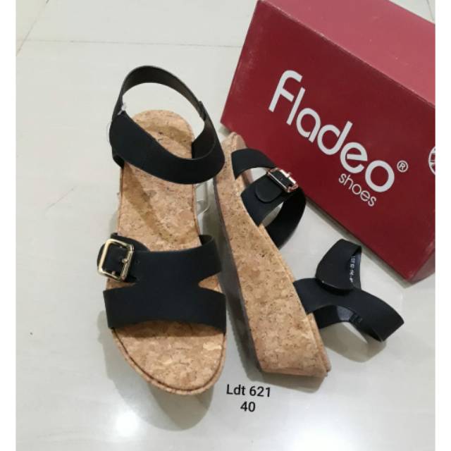 Sepatu wedges wanita fladeo ORIGINAL