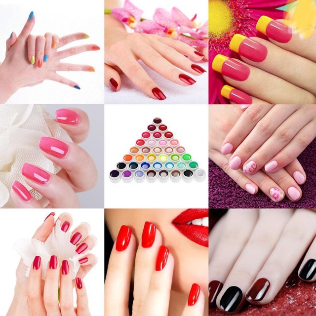 

Ready ANSELF gel Ekstensi Warna Murni Nail Art UV Gel Builder Tips Glue Manicure