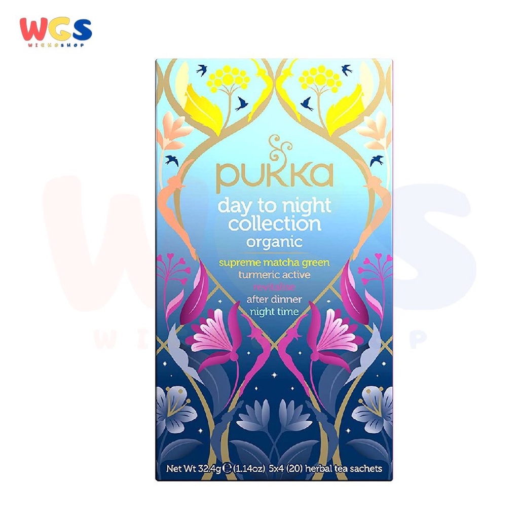 Pukka Day to Night Five Organic Herbal Teas 20 sachets 32.4g