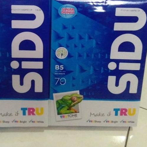 

☂ HVS B5 70 gsm SIDU (Sinar Dunia) ○