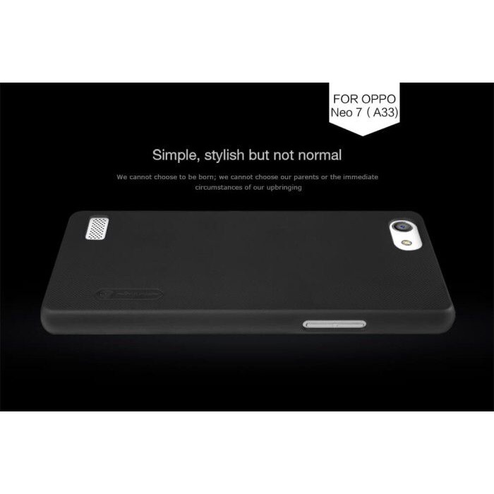 OPPO NEO 7 NILLKIN HARDCASE FROSTED SHIELD ORIGINAL COLOUR BLACK