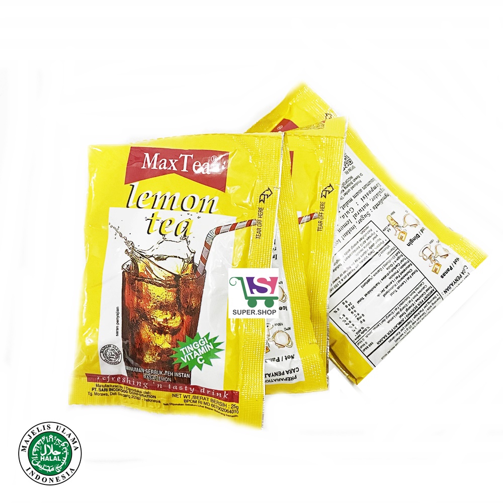

MaxTea Lemon Tea / Apple Tea / Peach Tea (isi 5 sachet) Max Tea