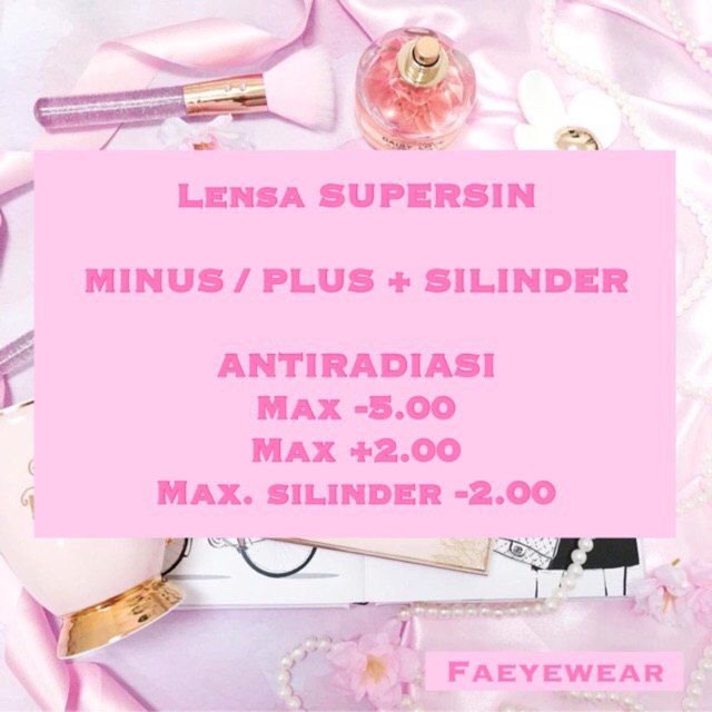 Lensa Kacamata Minus Silinder