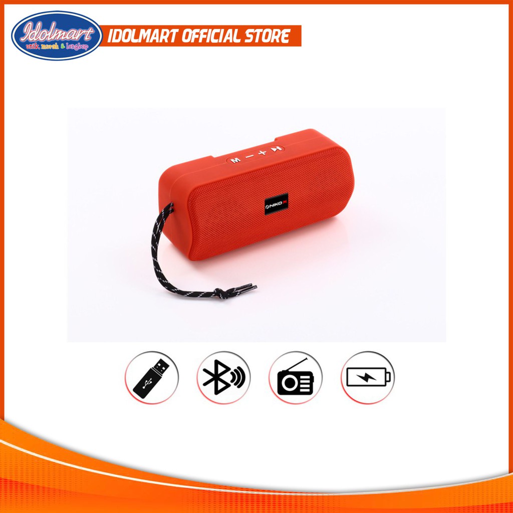 IDOLMART Speaker Bluetooth Niko JS7 / Mini Speaker Idolmart Surabaya