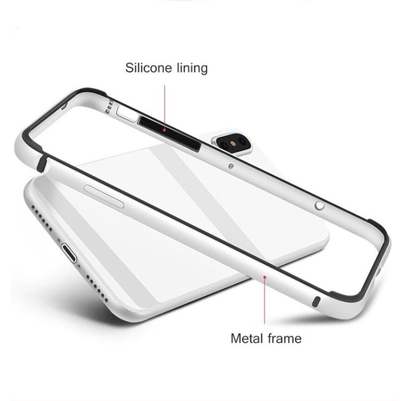 Case Pelindung Bumper Bahan Metal Aluminum Silikon Tahan Banting Untuk iPhone 12 13 Pro Max Mini iPhone 12 13