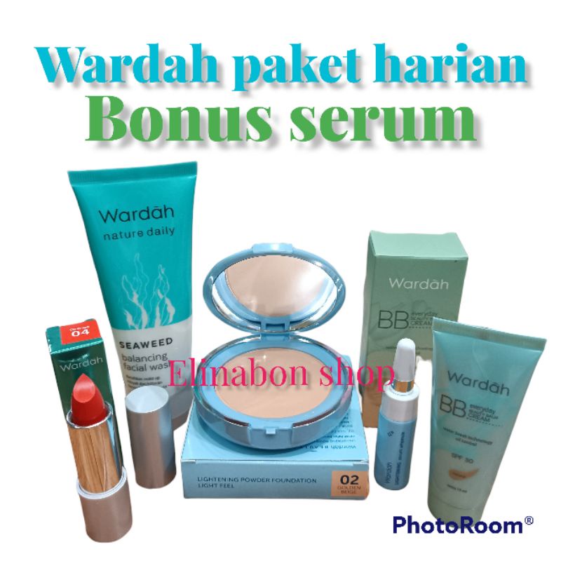 Wardah paket harian bonus serum