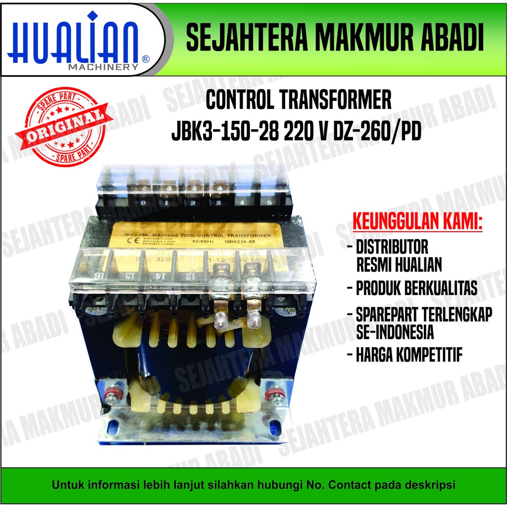 Control Transformer JBK3 - 150 - 28  220 V For Vacuum DZ - 260 / PD