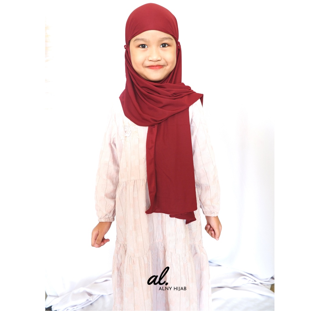 Pashmina Zahra / Hijab Instan Anak Pashmina Karet