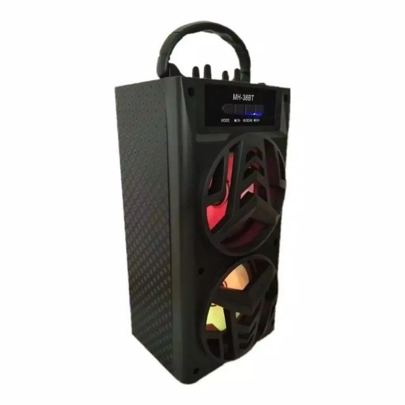 DOUBLE BASS SPEAKER BLUETOOTH KARAOKE SPEAKER PORTABLE MH38 NO INCLUDE MIC - XOBOX