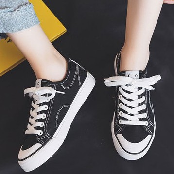 SW24 Sepatu Sneakers Import Wanita Korea Fashion Kanvas Sport Shoes COD Original