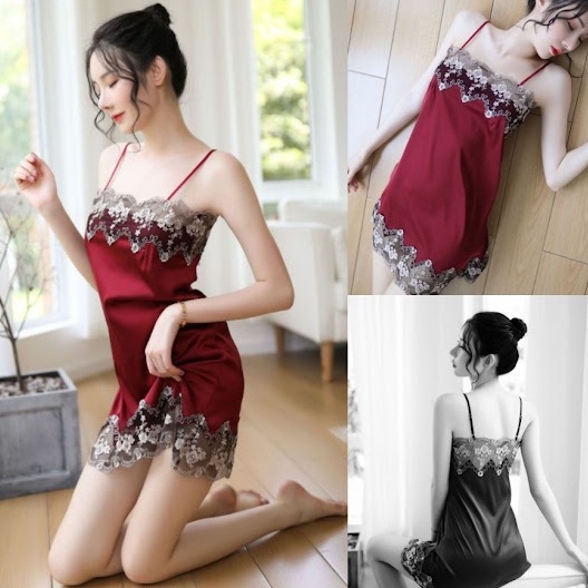 Sexy Lingerie Murah Baju Tidur Wanita Baju Haram TA1001 Maroon