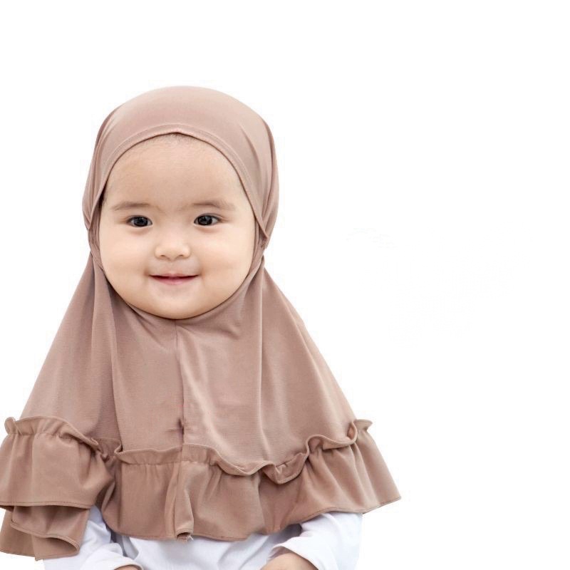 JILBAB ANAK NAURA usia 0-3 th all size BAHAN jersey TERMURAH
