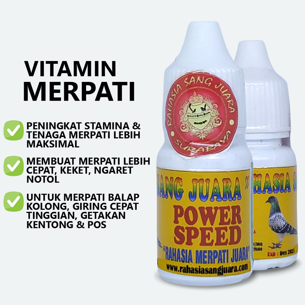 POWER SPEED CAIR | VITAMIN MERPATI BALAP KOLONG POS TINGGI LOMBA CEPAT GIRING KEKET NOTOL