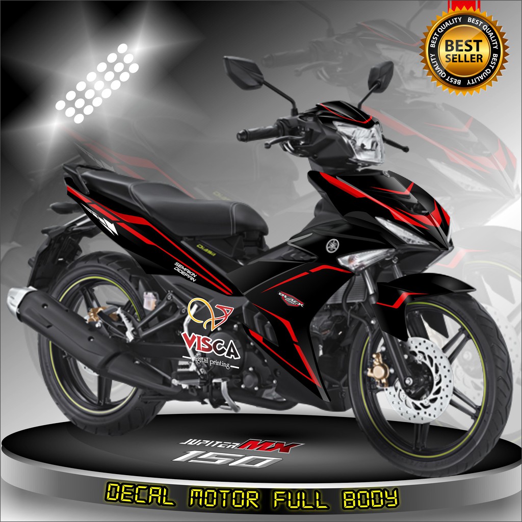 Decal Mx King 150 Full Body Stiker Mx King Full Body Dekal Mx King 150 Black