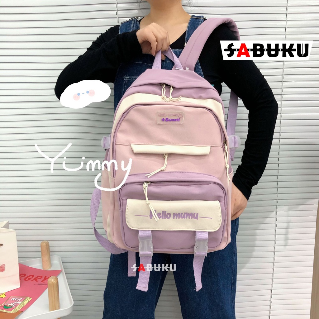 Tas Ransel Backpack Fashion Stylish Korea Tas Ransel Anak sekolah TK SD SMP SMA Fashion Wanita - 218