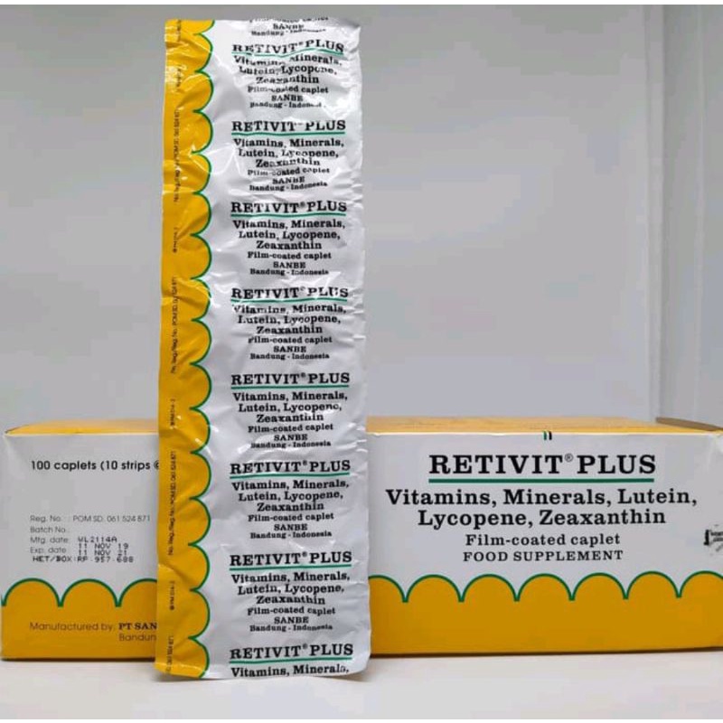 Vitamin Mata Retivit Plus 10 tablet