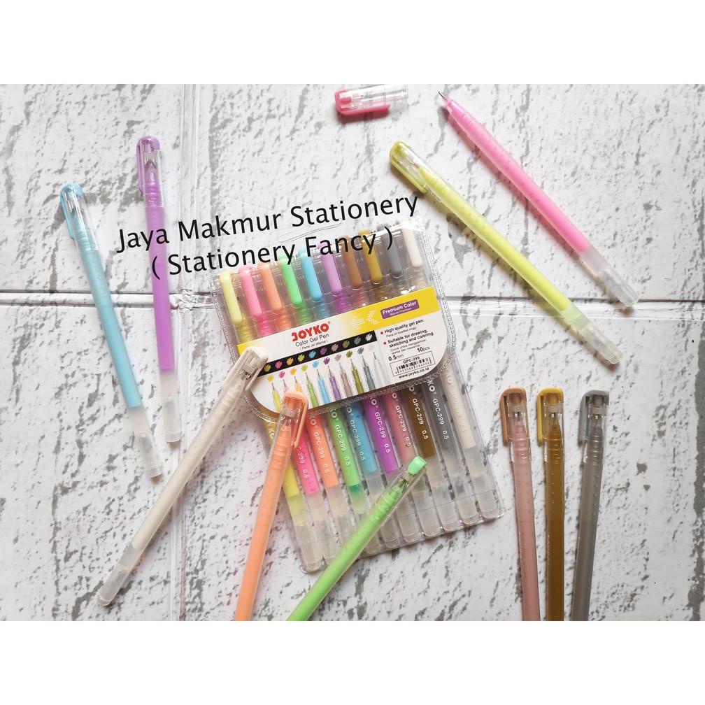 

Pulpen Pen gel Joyko GPC-299 Premium Color 10 Warna Set