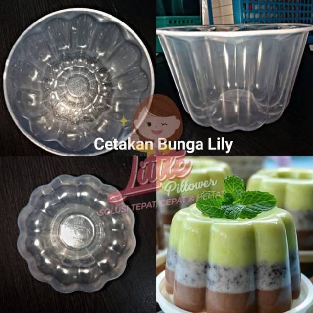 (LILY) Cetakan Bunga Lily/Cetakan Puding/Cetakan Agar/Cetakan Kue bunga