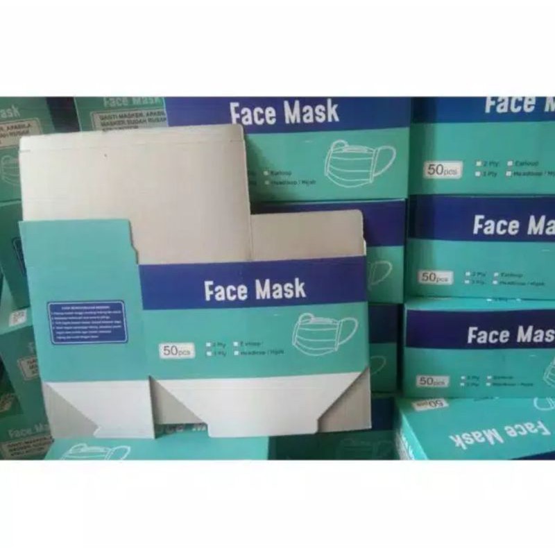 Box Masker Kosong Duckbill KF94 Earloop Hijab - Box Untuk Masker KF94 Duckbill Earloop