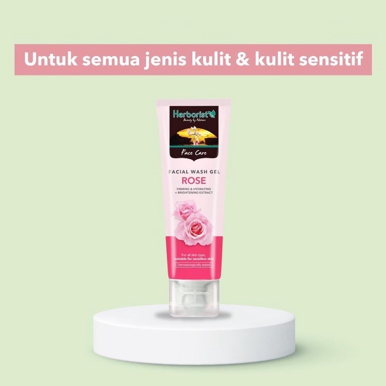 ✦SINAR✦ Herborist  Face Wash Aloe Vera - Tea Tree Acne - Zaitun | Face Wash Gel Rose | 80gr