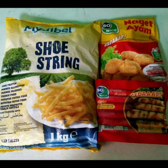 

Paketan kentang ,naget ,sosis