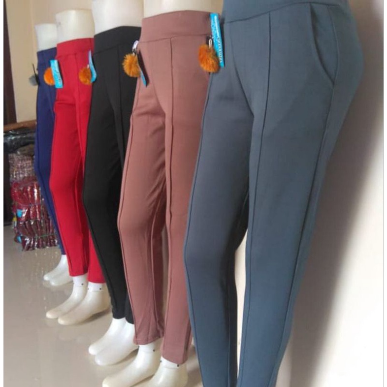 CELANA POM POM BASIC PANTS | POMPOM CELANA WANITA TERBARU