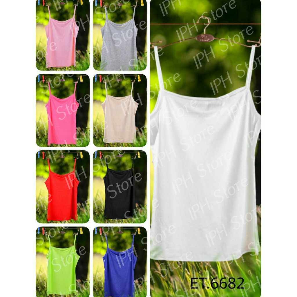 Camisole / Tank Top Wanita Elena 6682 (Panjang 42cm, Lingkar 70cm Sebelum Ditarik)