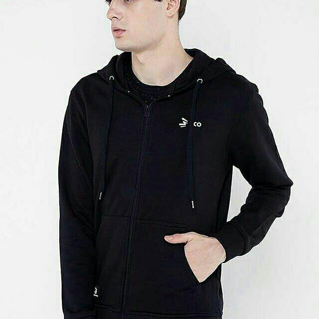 Sweater hoodie hitam 3second original