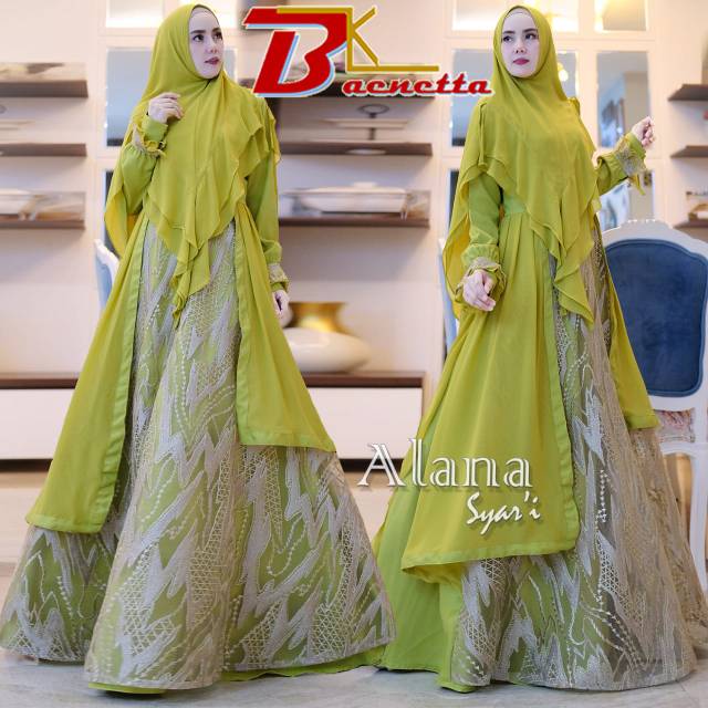 GAMIS MEWAH TILE Alana syari by Baenetta