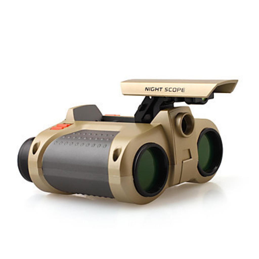 Night Scope 4x30mm Binoculars Pop-Up Light Teropong Tenaga Baterai Tropong Ruang Gelap Teleskop