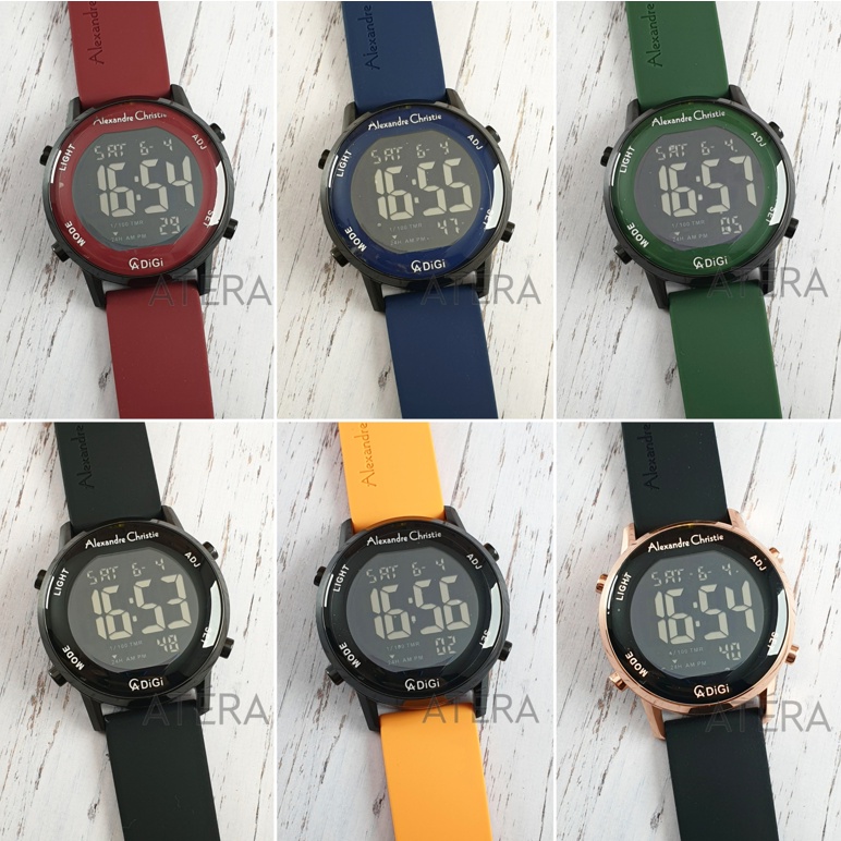 ALEXANDRE CHRISTIE AC 9352 WANITA ORIGINAL / JAM TANGAN CEWEK ALEXANDER AC9352 MH KARET RUBBER DIGIT