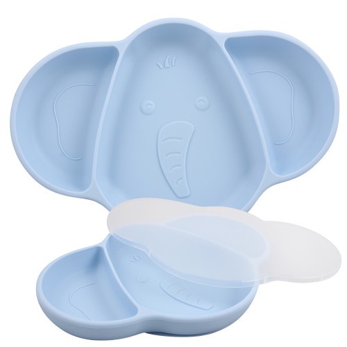 Babyqlo Silicone Elephant Placemat BQ-PL8007 - Piring Makan Bayi