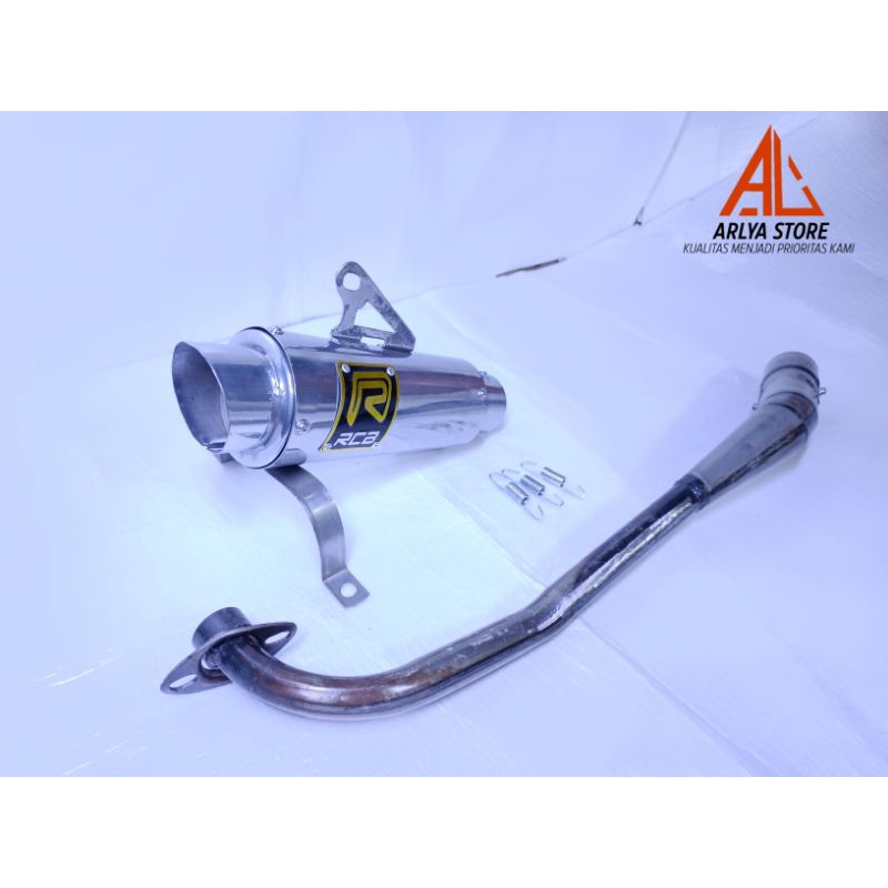 Knalpot racing RCB supra fit new-supra x 100