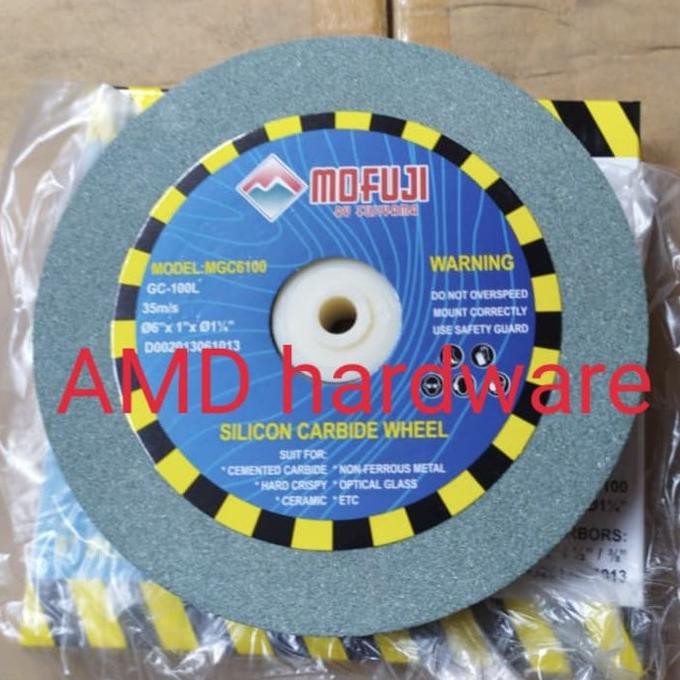 -READY- BATU POLES HIJAU GERINDA GURINDA DUDUK 6" #100 GRINDING WHEEL BENZ