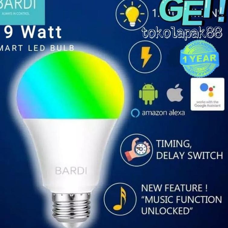 LAngsung Krm's BARDI SMART BULB 12w BARDI 9watt BARDI 7w LAMPU LED BARDI Smart |U1C005 ..,