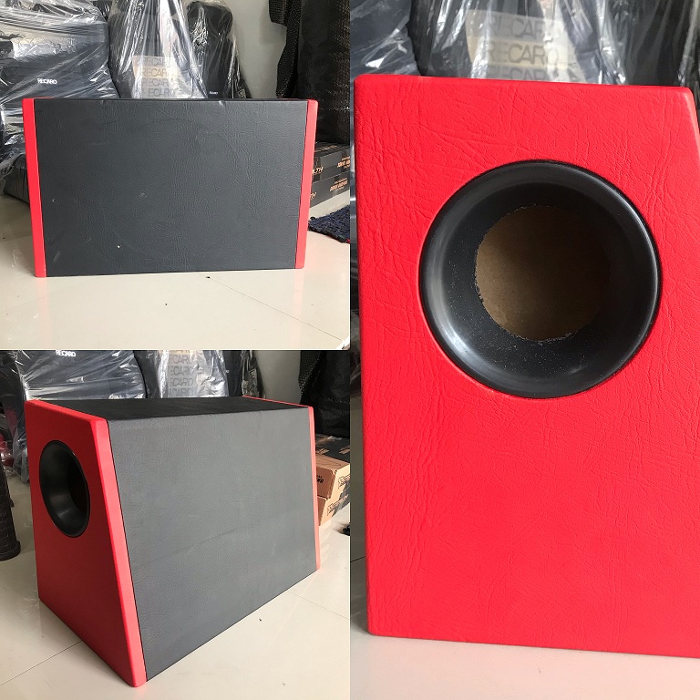 Box Subwoofer Speaker Mobil MDF Vinyl 12inch ported slot universal