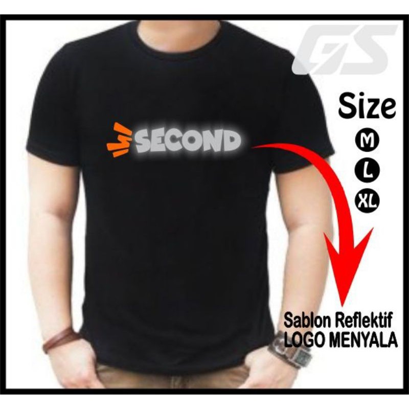 T-shirt Distro Logo Menyala - Baju katun Distro Murah keren - kaos distro sablon reflecrive