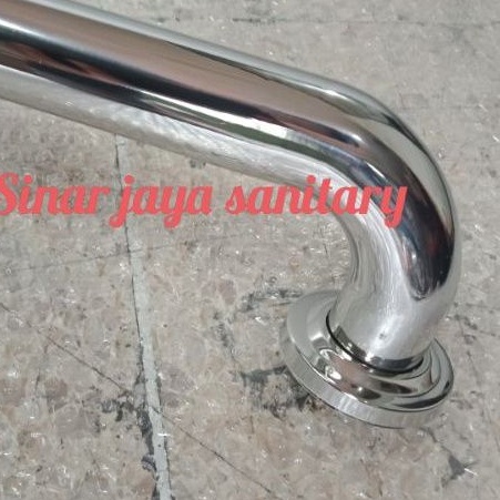 Pegangan bathub 50cm stainless stell ( 1 1/4inch )  / pegangan kamar mandi / Pegangan siku stainless 50cm