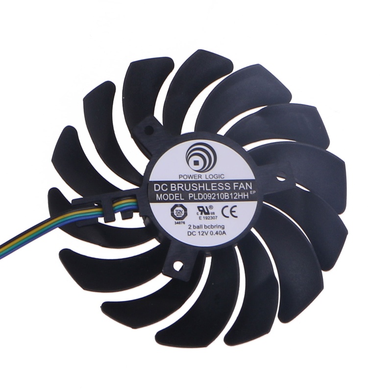Bt 2x GPU 87MM 4pin Cooling Fan Untuk Kipas Pendingin Kartu Grafis MSI RX580 RX470 RX480
