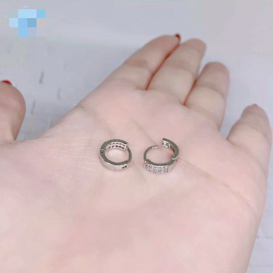 anting anak anak permata baris dua 1 sampai 10 tahun diameter 8 mm