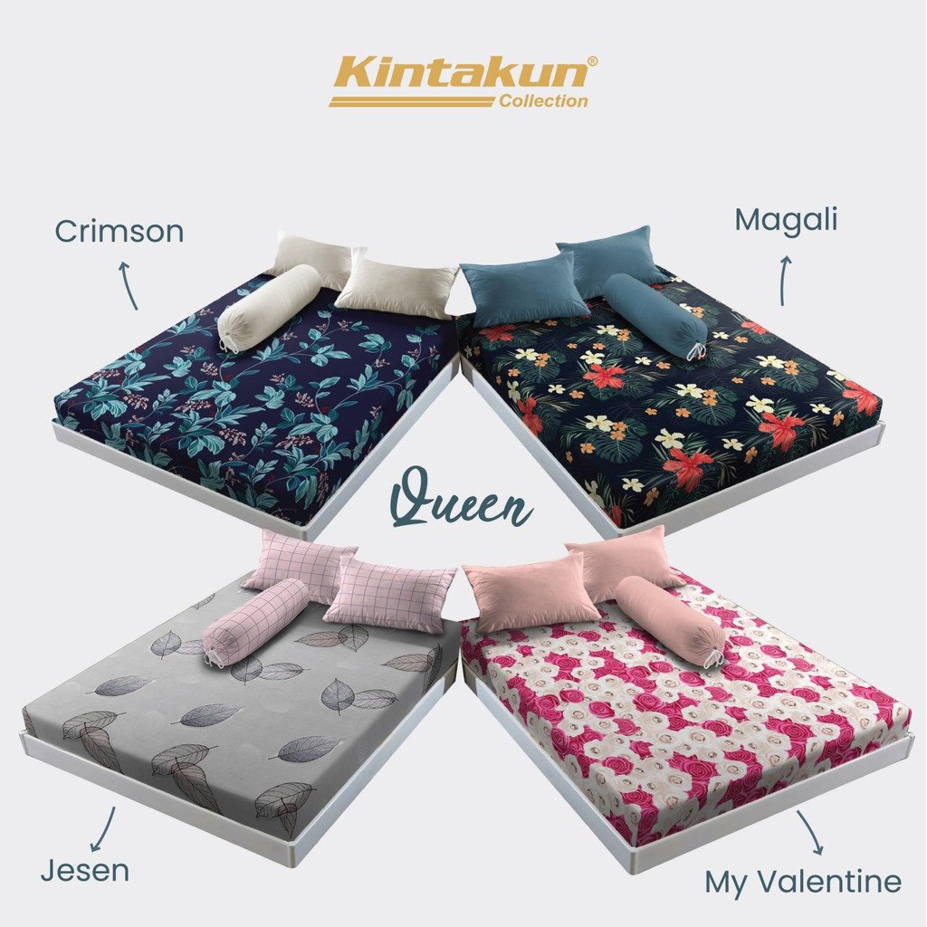 Sprei Kintakun Queen B2 160 Bunga Collection Dluxe