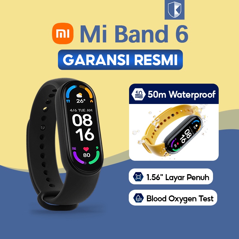 Jual Xiaomi Mi Smart Band 6 AMOLED Original Blood Oxygen Monitor Global