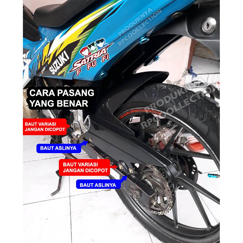 Spakbor Kolong SATRIA F FU FI Karya Anak Bangsa Satria Karbu Injeksi Custom Hugger Aksesoris