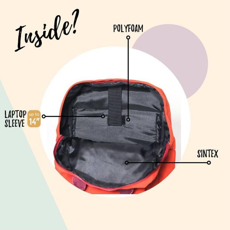 Nami Pistachio Tas Ransel - Himeku - Tas gendong - Backpack [SMJ.27Jn22н]